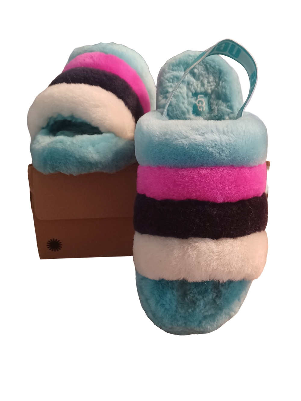 UGG FLUFF YEAH SLIDE SLIPPERS SIZE 9